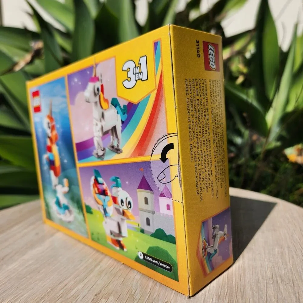 LEGO Creator 3 n1 Magical Unicorn Seahorse Peacock Rainbow 31140 Easter Basket G